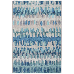 Paint Chip Washable Rug - Blue, 2' 6" x 8' Runner