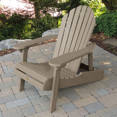 Folding and Reclining Adirondack Chair - Brown