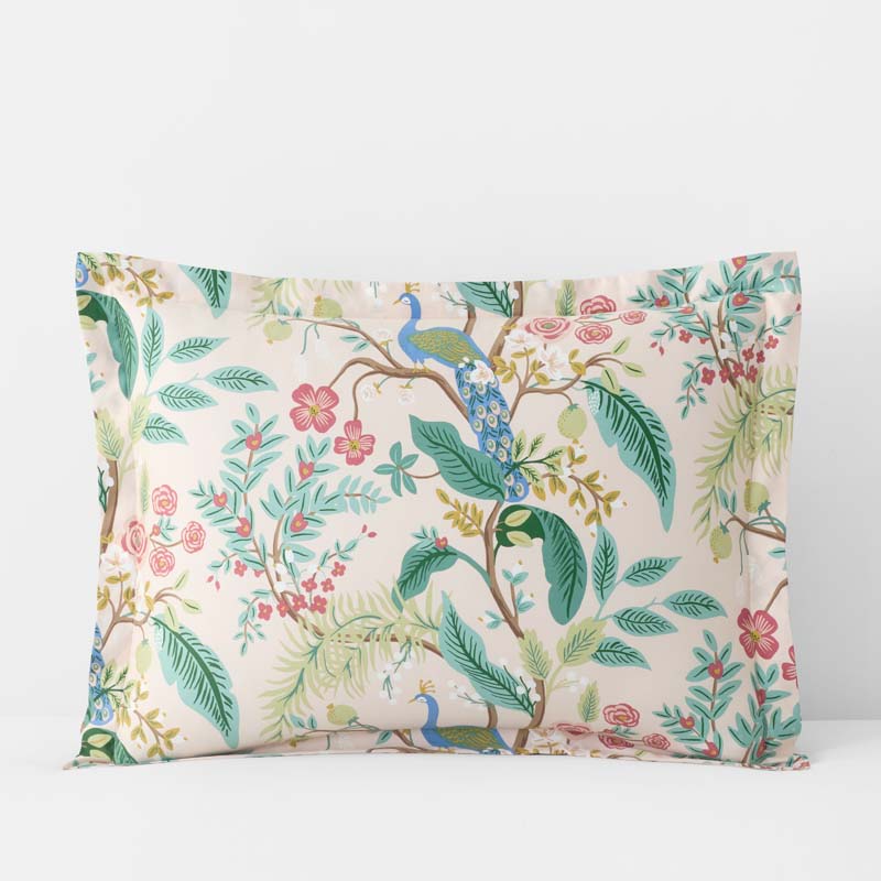 Peacock Classic Smooth Sateen Sham - Blush, Standard