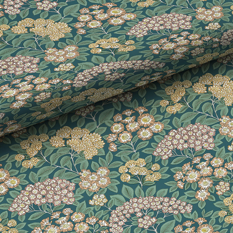 Garden Traditional Wallpaper - Green/Tan, Swatch