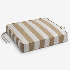 Replacement Boxed Edge Chair Cushion - Maxim Heatherbeige, 21 in. x 19 in.