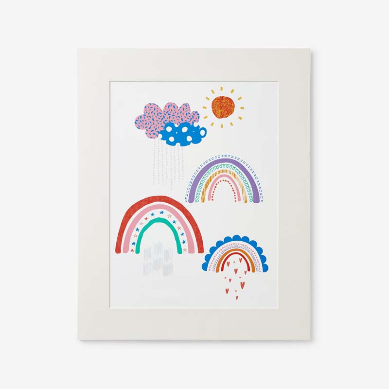 Magical Rainbows Wall Art - Pink