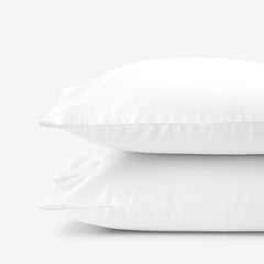 Premium Smooth Supima® Cotton Wrinkle-Free Sateen Pillowcase Set - White, King