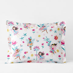 Floral Fairies Classic Cool Organic Cotton Percale Sham - Multi, Standard