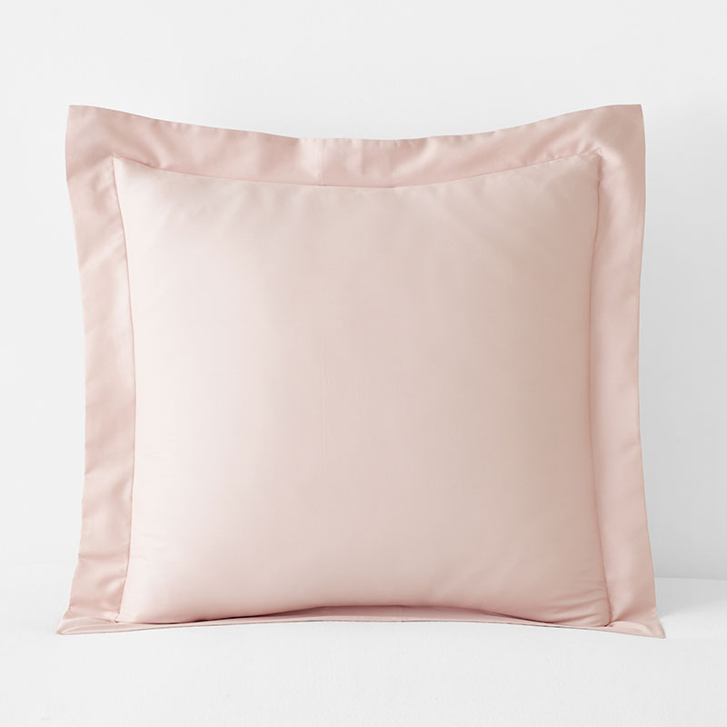 Classic Smooth Sateen Solid Sham - Blush, Euro