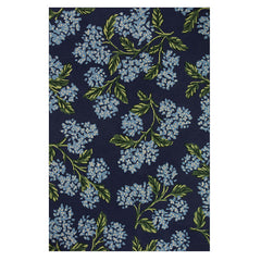 Joie Wool Rug - Hydrangea Navy, 2' 3" x 3' 9"