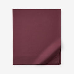 Classic Cool Cotton Percale Flat Bed Sheet - Plum, Twin/Twin XL