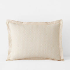Clemencia Classic Cool Cotton Percale Sham - Geo Peach Blossom, King