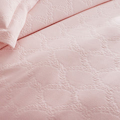 Laurel Matelasse Sham - Soft Pink, Euro