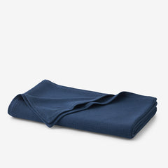 Cotton Weave Blanket - True Navy, Twin/Twin XL