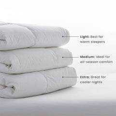 Luxe Royal Down Alternative Extra Warmth Comforter - White, Oversized Queen