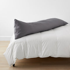 Classic Smooth Wrinkle-Free Sateen Body Pillow Cover - Stone Gray