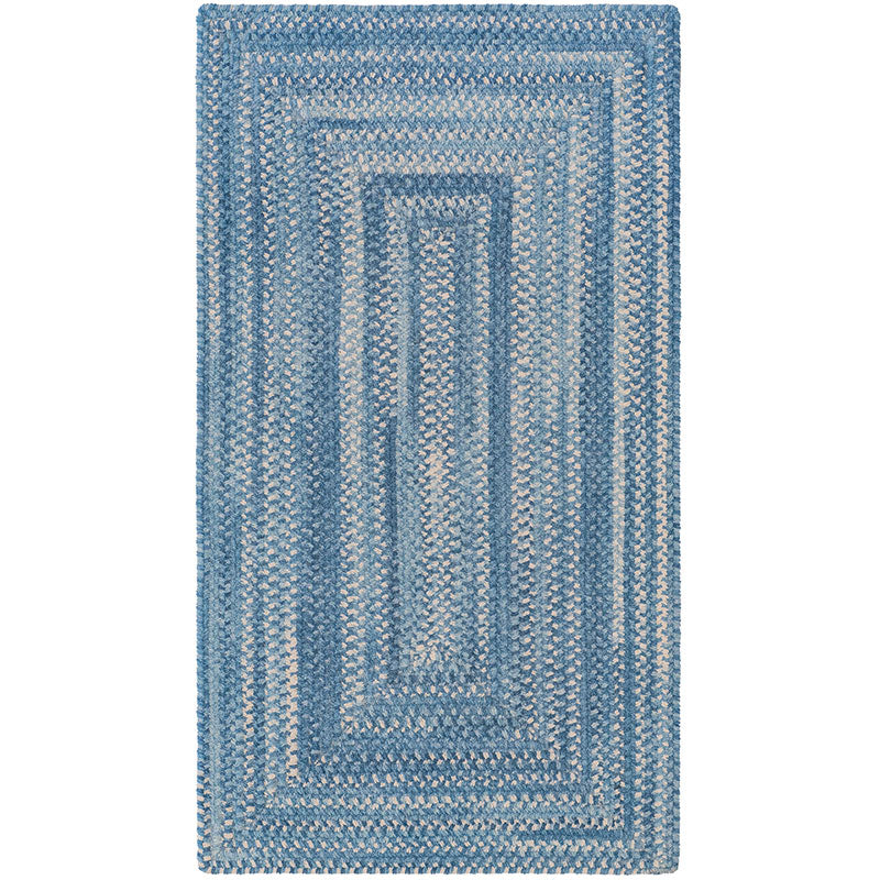 Bambini Braided Chenille Rug - Blue, 7' x 9'