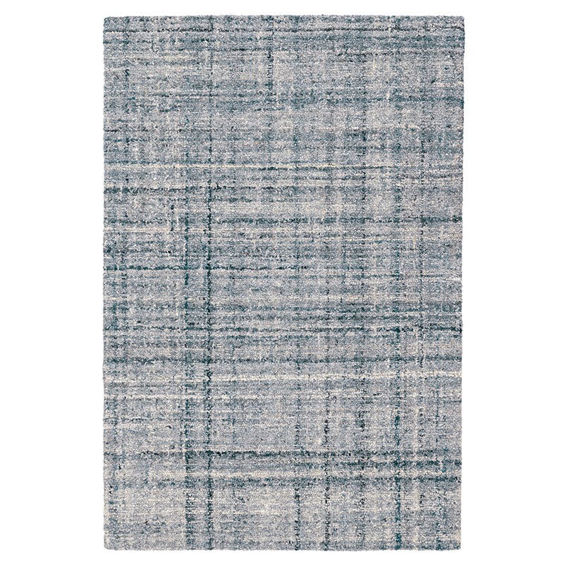 Harris Hand Hooked Wool Rug - Blue/Ivory, 2' 6" x 8' Runner