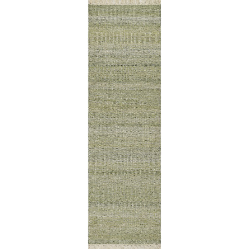 Handwoven Textured Performance Rug - Green, 2' 3" x 8' Runner