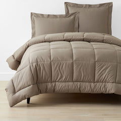 Classic Cool Cotton Percale Comforter - Mocha, King/Cal King