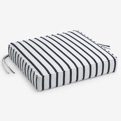 Replacement Boxed Edge Chair Cushion - Lido Stripe, 21 in. x 19 in.