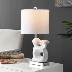 Ceramic Animal Table Lamp - White, Bunny