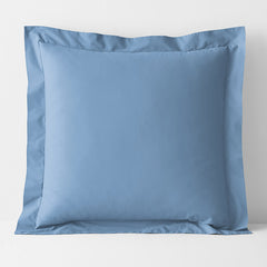 Classic Cool Cotton Percale Sham - Porcelain Blue, Euro