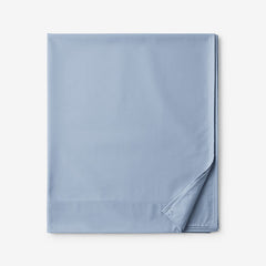 Classic Smooth Rayon Made From Bamboo Sateen Flat Bed Sheet - Misty Blue, King