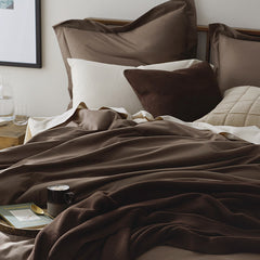 Brushed Cotton Duvet Cover - Coffee, King/Cal King