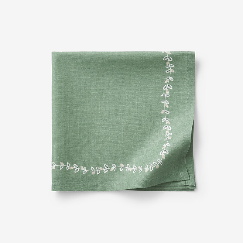 Climbing Vines Napkins, Set of 4 - Green