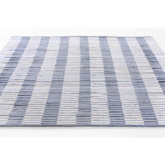 Handwoven Checked Plaid Performance Rug - Blue, 8' x 10'