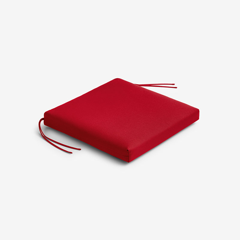 Replacement Knife Edge Chair Cushion - Jockey Red, 18 in. x 18 in.