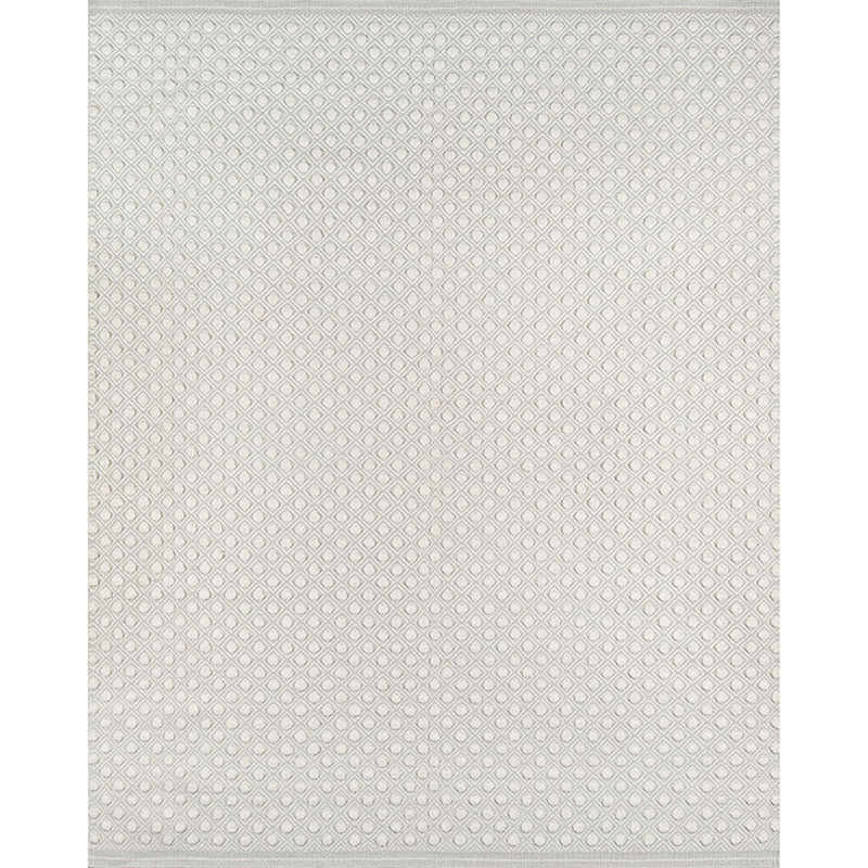 Dot Handwoven Wool Rug - Gray, 5' x 8'