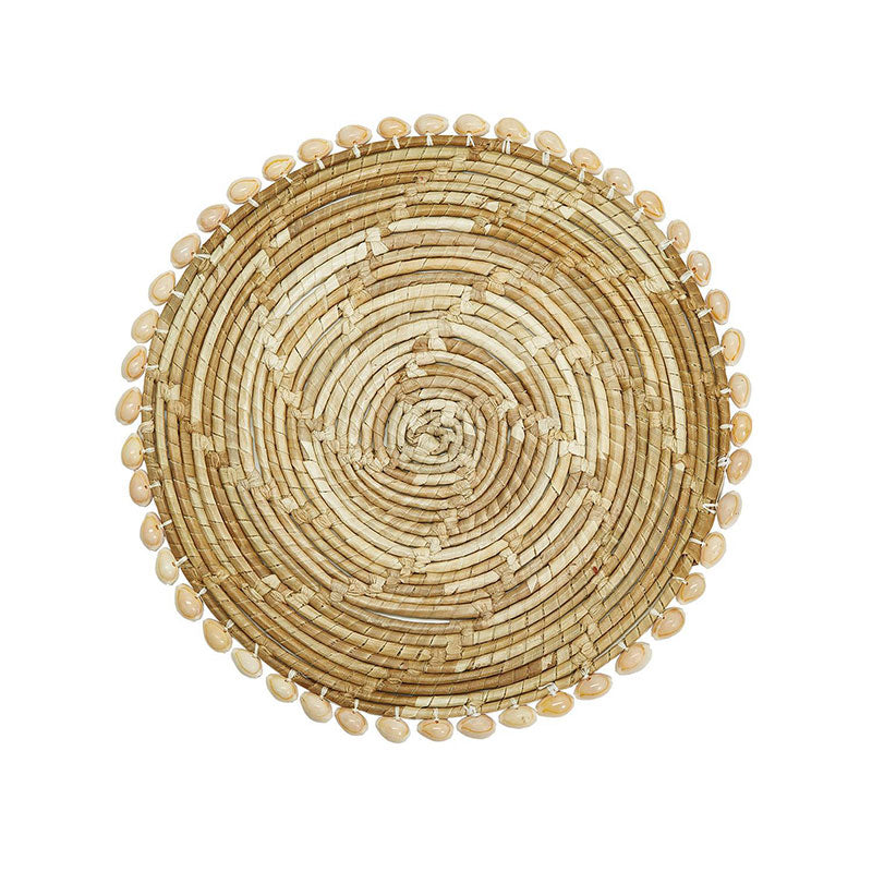 Pandan & Seashells Placemats Set of 4 - Natural, OS