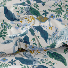 Peacock Classic Smooth Sateen Comforter - Ivory Multi, King/Cal. King