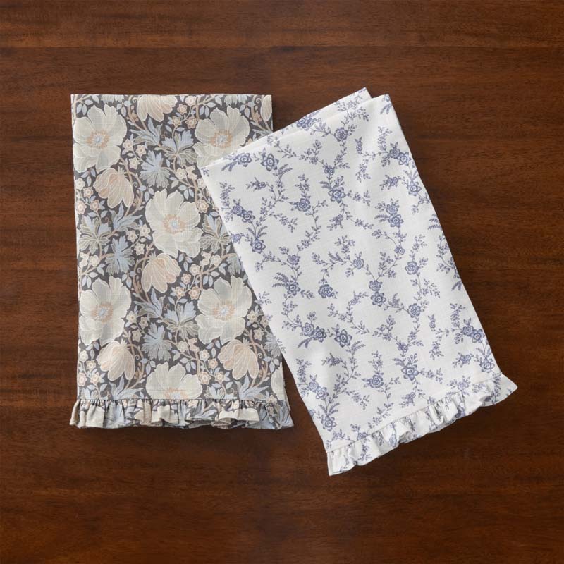 Floral Tea Towels, Set of 2 - Tapestry Floral