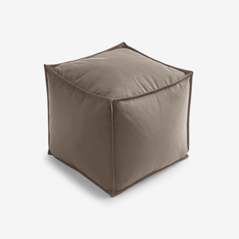 Indoor/Outdoor Pouf - Taupe, Small