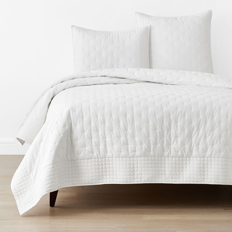 Pintuck Quilt - White, Full/Queen