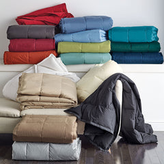 Premium Down Throw - Smoke Blue