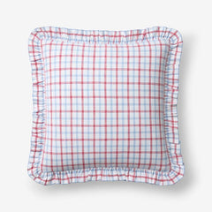Classic Plaids Yarn-Dyed Cotton Decorative Square Pillow Cover - Graph Plaid