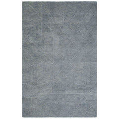 Relief Hand Tufted Wool Rug -  Blue, 3' x 5'