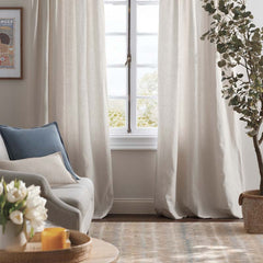 Linen Decorative Square Pillow Cover - Sand,  24 in. x 24 in.