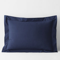 Classic Cool Cotton Percale Sham - Navy, King