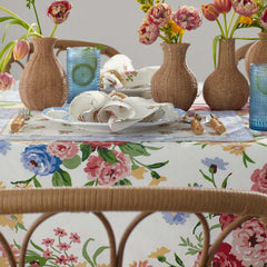 Garden Floral Cotton Tablecloth - Natures Bouquet, 70 in. x 108 in.
