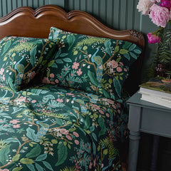 Peacock Classic Smooth Sateen Pillowcase Set - Evergreen, Standard