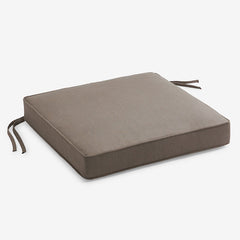 Replacement Boxed Edge Chair Cushion - Taupe, 21 in. x 19 in.