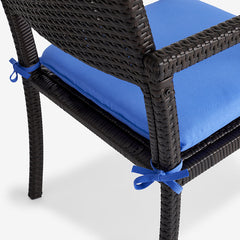 Replacement Knife Edge Chair Cushion - Maytime Midnight Navy, 18 in. x 18 in.
