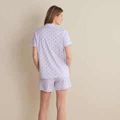 Printed Peruvian Cotton Women's Shorts Set - Petite Floral, L