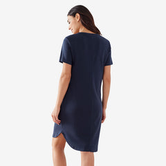 Pima Cotton Nightgown - Navy, XS