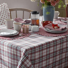 Classic Plaids Yarn-Dyed Tablecloth - Red Multi, 70 in. x 120 in.