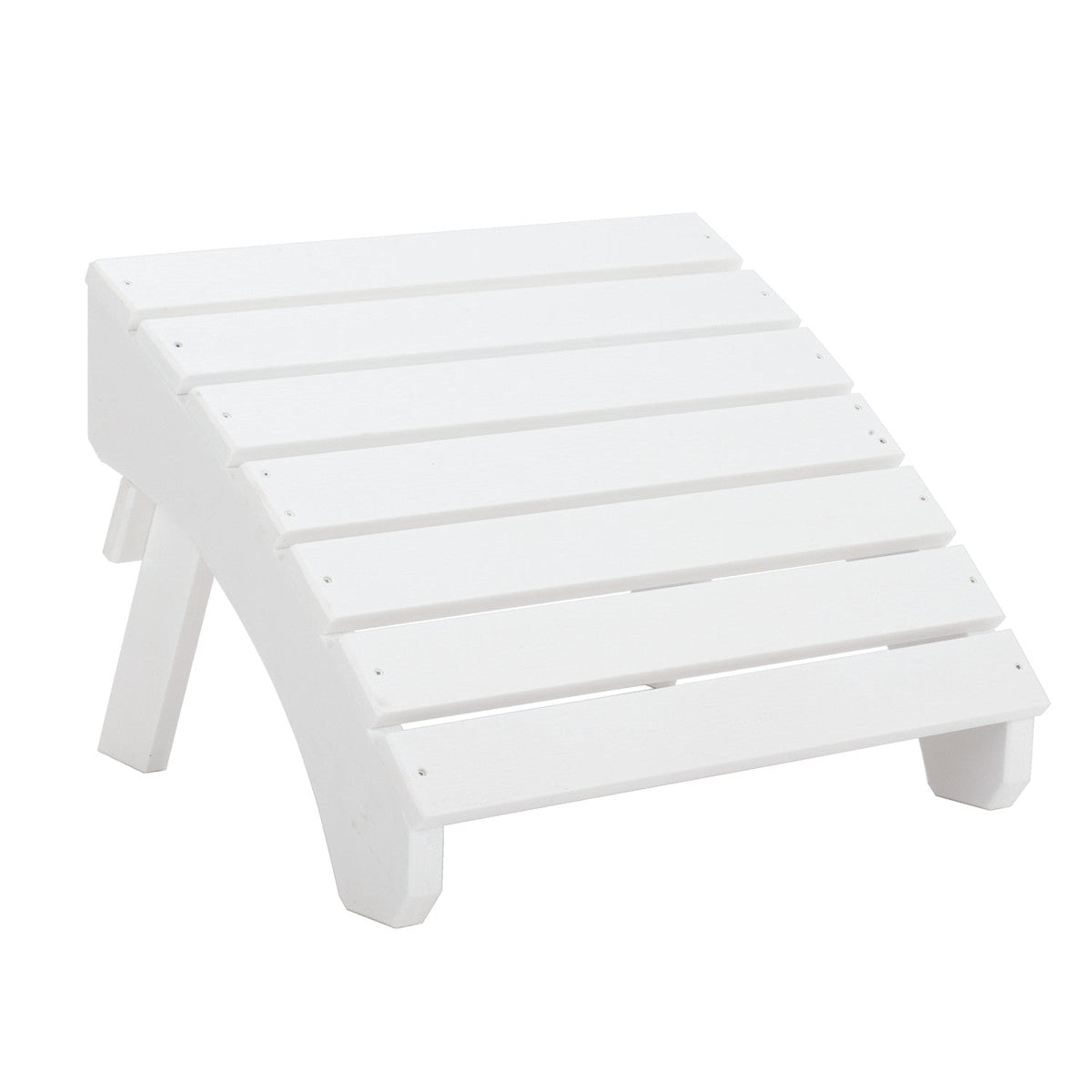 Adirondack Folding Ottoman - White