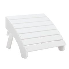 Adirondack Folding Ottoman - White