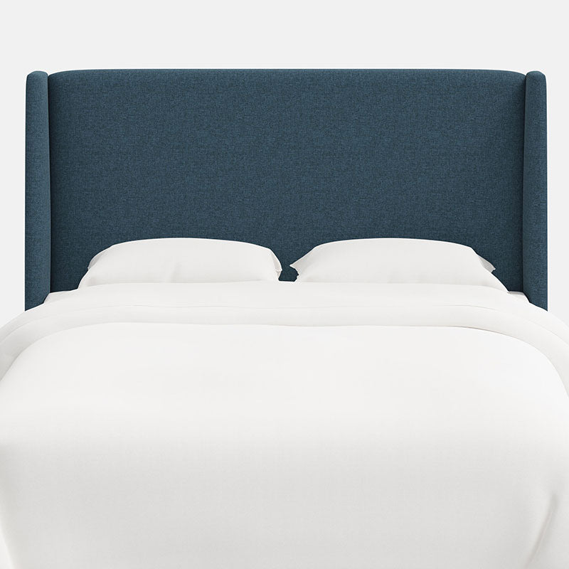 Gramercy Textured Linen Headboard - Navy, Full