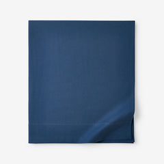 Classic Ultra-Cozy Cotton Velvet Flannel Flat Bed Sheet - Slate Blue, Full